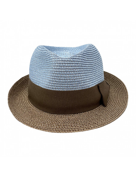 A425 beau chapeau femme carisio Crambes bleu face A425 beau chapeau femme carisio Crambes bleu face
