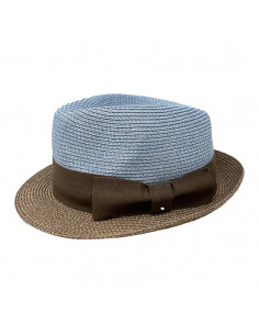 A425 beau chapeau femme carisio Crambes bleu profile