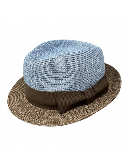 A425 beau chapeau femme carisio Crambes bleu profile 2 A425 beau chapeau femme carisio Crambes bleu profile 2