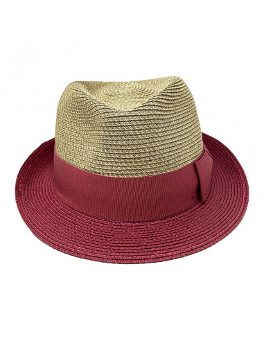 A425 beau chapeau femme trilby carisio Crambes rose face