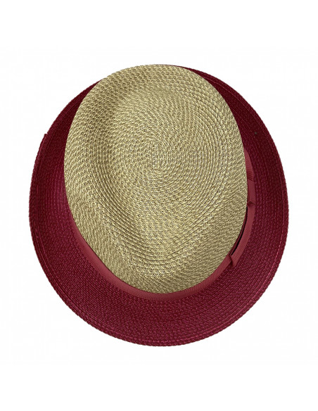 A425 beau chapeau femme trilby carisio Crambes rose haut A425 beau chapeau femme trilby carisio Crambes rose haut