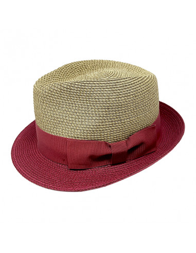 A425 beau chapeau femme trilby carisio Crambes rose profile