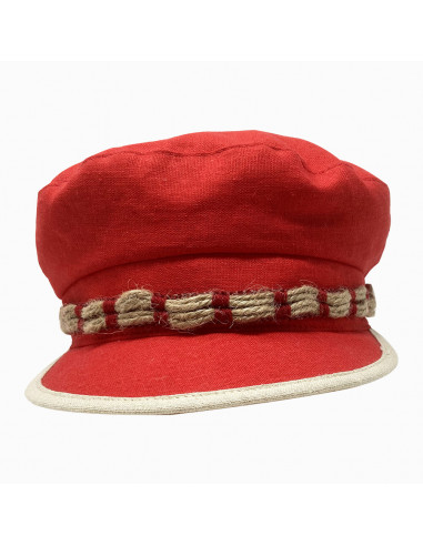 A385 Casquette femme marin Kristen Accore rouge face