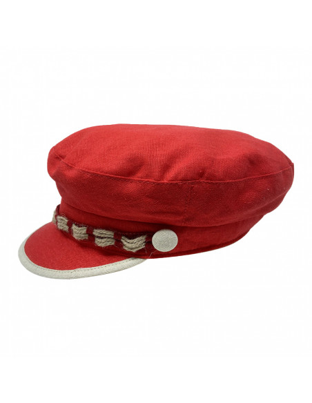 A385 Casquette femme marin Kristen Accore rouge profile
