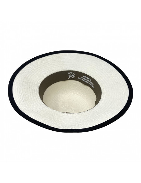 C163 Chapeau coco Femme Panama blanc intérieur C163 Chapeau coco Femme Panama blanc intérieur