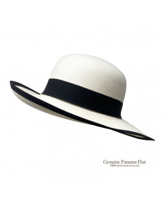 C163 Chapeau coco Femme Panama blanc profile 2