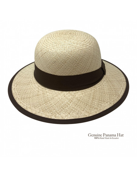 C163 Chapeau coco Femme Panama naturel profile 2