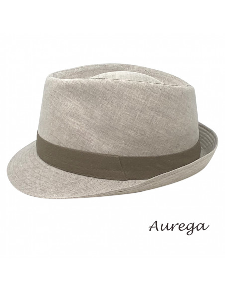 Chapeau bord court Trilby Lin Auréga Profile