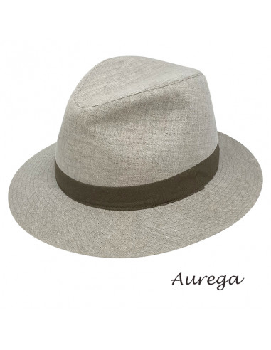 Chapeau en Lin Traveller Naturel Auréga profile 3