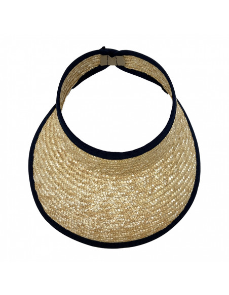 Visière Femme Paille naturelle haut