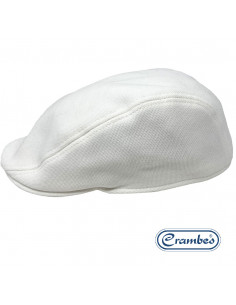 A601 casquette fabriqué en France- Crambes homme été coloris blanc profile