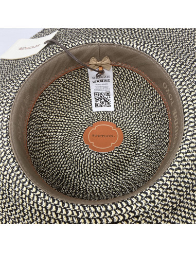 Chapeau Capeline Stetson été noir S101intérieur