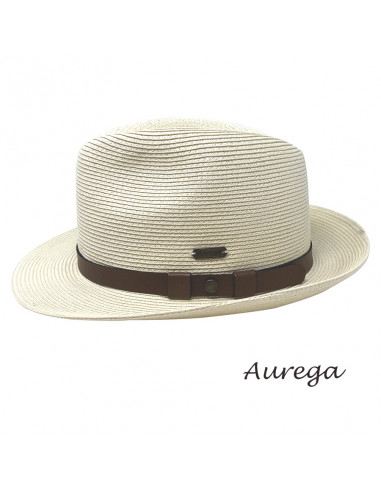 Chapeau été Mattéo tresse fine G414 fédora profile