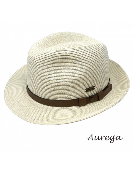 Chapeau été Mattéo tresse fine G414 fédora profile 1 Chapeau été Mattéo tresse fine G414 fédora profile 1