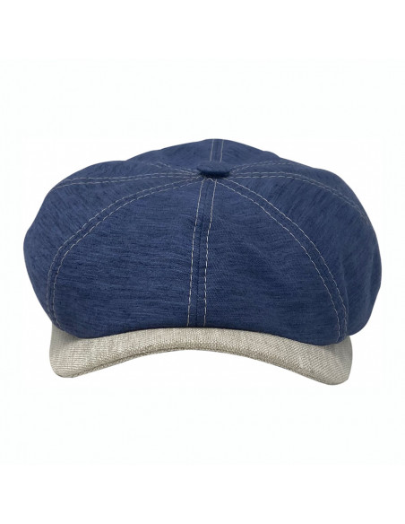 Casquette Raffaele Marone Gavroche Y681 bleu face Casquette Raffaele Marone Gavroche Y681 bleu face