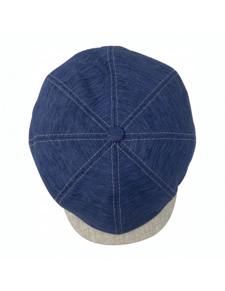 Casquette Raffaele Marone Gavroche Y681 bleu haut Casquette Raffaele Marone Gavroche Y681 bleu haut