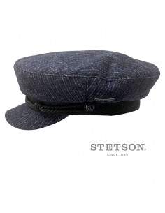Casquette Marin S946  Coton Riders Pinstripe - Stetson PROFIL 1