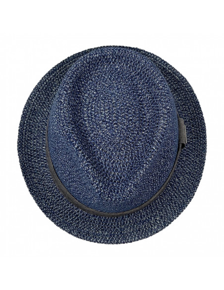 Chapeau Trilby Reidton Toyo S069 Bleu haut Chapeau Trilby Reidton Toyo S069 Bleu haut