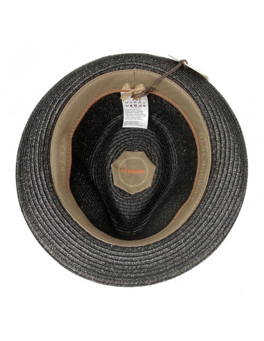 Chapeau Trilby Reidton Toyo S069 anthracite intérieur