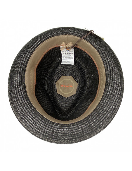 Chapeau Trilby Reidton Toyo S069 anthracite intérieur