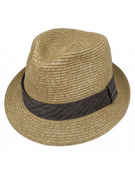 Chapeau Trilby Reidton Toyo S069 naturel face