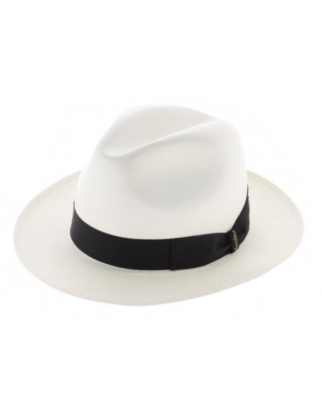 B002 Fedora Panama Fino Bord Moyen - Borsalino
