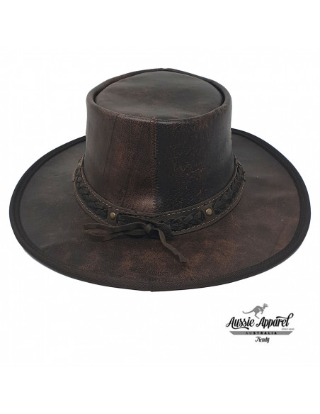 Chapeau cuir Pliable Stony Roo - Aussie Apparel dos
