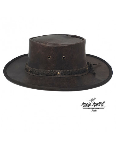 Chapeau cuir Pliable Stony Roo - Aussie Apparel profile