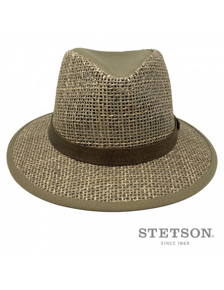 Chapeau Traveller Seagrass - Stetson face