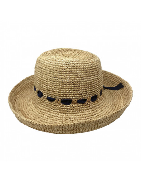 Capeline crochet Raphia - Relax - Y100 navy profile