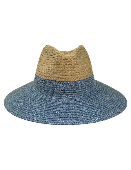 Chapeau Traveller Femme F133 bleu face