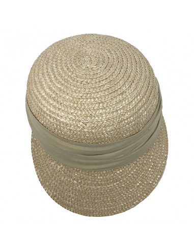 Casquette paille Seeberger F323 naturelle haut