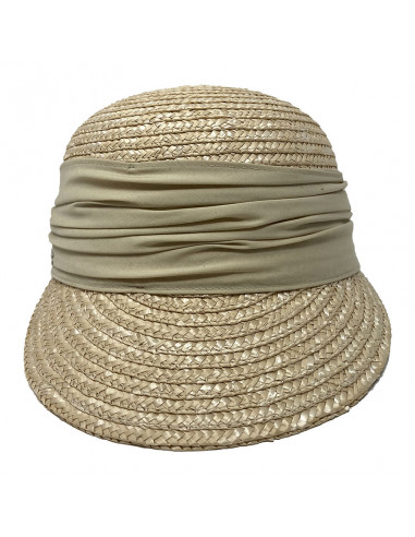 Casquette paille Seeberger F323 naturelle face