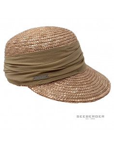 Casquette paille Seeberger F323 beige profile
