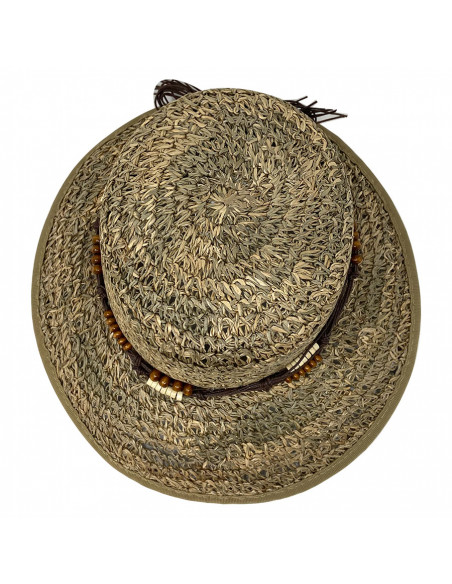 Chapeau Casquette Virginia Paille Seagrass - Aurega - G340 haut Chapeau Casquette Virginia Paille Seagrass - Aurega - G340 haut