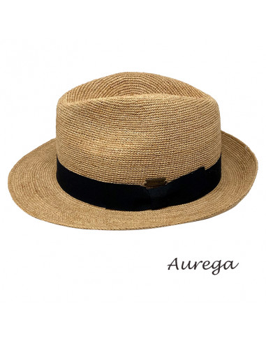 Chapeau Matteo Raphia Extra Fin - Aurega G441 profile