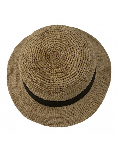 Chapeau cloche Crochet - Chapeau Victor - I014 beige haut