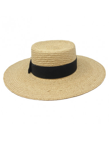 Canotier Raphia Rétro - I016 - face