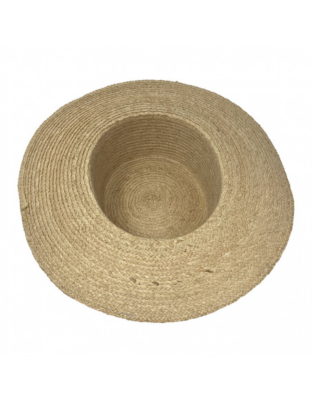 Canotier Raphia Rétro - I016 - Intérieur Canotier Raphia Rétro - I016 - Intérieur