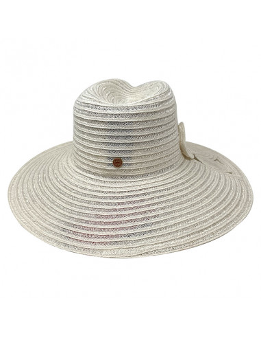 Chapeau Femme Chanvre Jeniffer - Mayser - M101 blanc dos