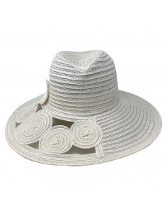 Chapeau Femme Chanvre Jeniffer - Mayser - M101 blanc profile 2
