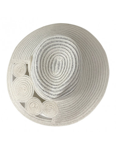 Chapeau Femme Chanvre Jeniffer - Mayser - M101 blanc profile haut