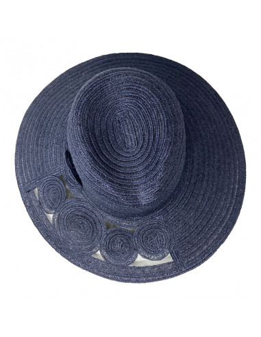 Chapeau Femme Chanvre Jeniffer - Mayser - M101 peu marine haut