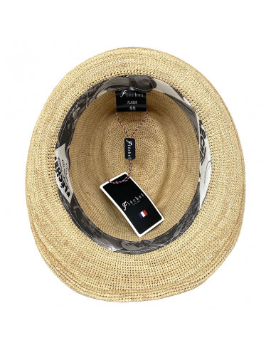 Chapeau Trilby Raphia Extra Fino - Fléchet - F433