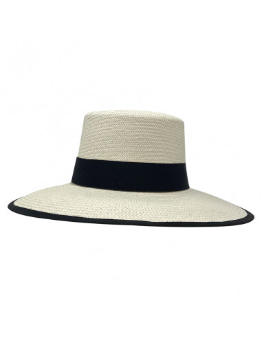 Chapeau Panama Cordobes - Chapeau Victor blanc face