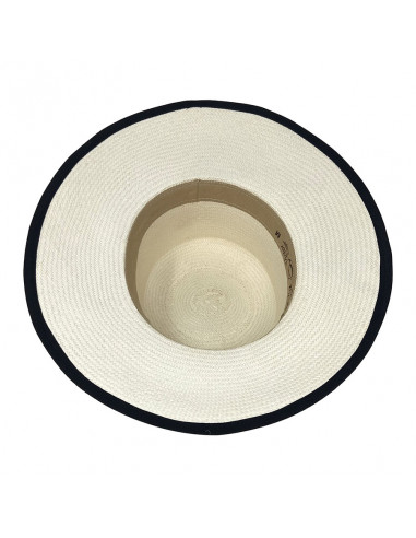Chapeau Panama Cordobes - Chapeau Victor blanc intérieur.