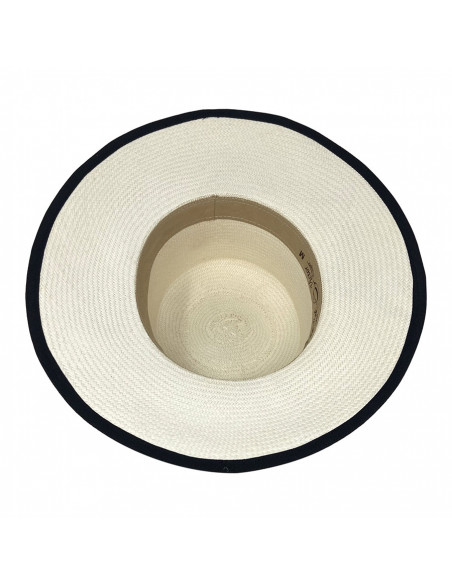 Chapeau Panama Cordobes - Chapeau Victor blanc intérieur. Chapeau Panama Cordobes - Chapeau Victor blanc intérieur.