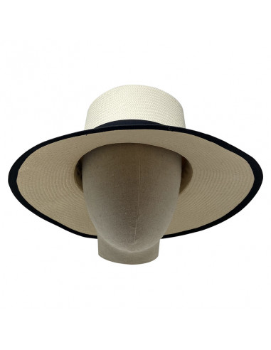 Chapeau Panama Cordobes - Chapeau Victor blanc porté