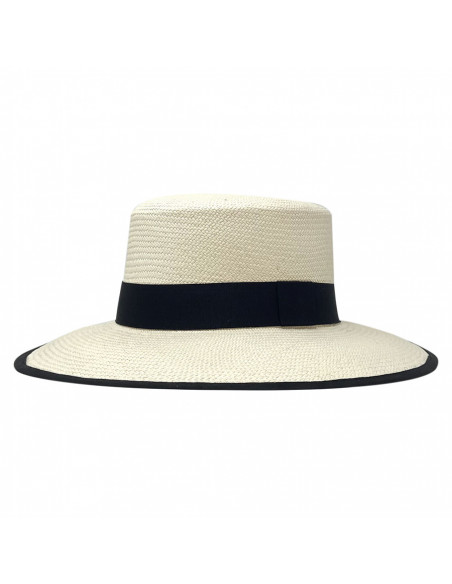 Chapeau Panama Cordobes - Chapeau Victor blanc profile Chapeau Panama Cordobes - Chapeau Victor blanc profile