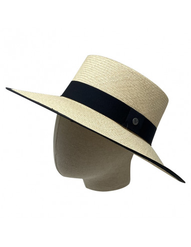 Chapeau Panama Cordobes - Chapeau Victor naturel profile porté
